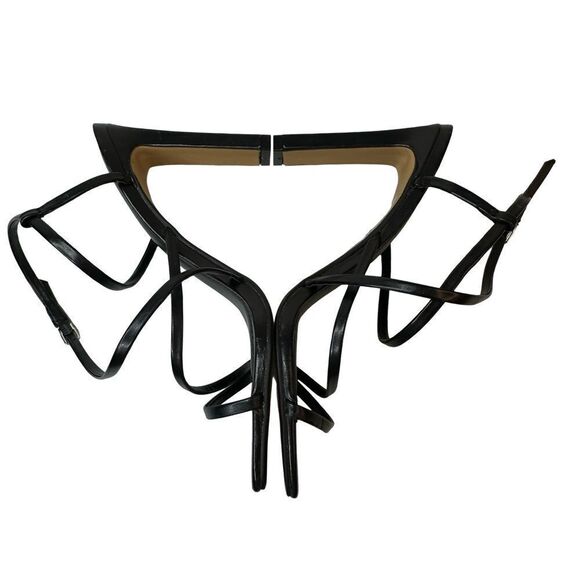 Express High Heels Black Strappy Ankle Wrap Sandal Size 10 - Picture 10 of 17